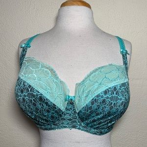 Ewa Michalak Turquoise Print Bra 65HH/30HH(D9)